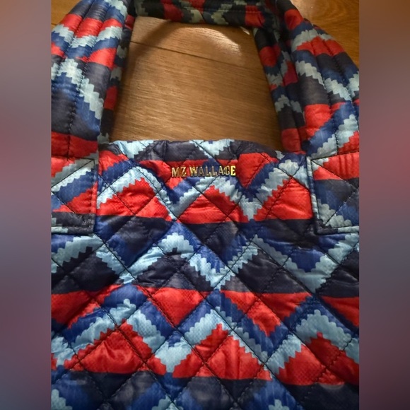 MZ Wallace Medium SUTTON Quilted Nylon Zig Zag Oxford Crossbody Handbag - Picture 2 of 12